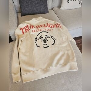 NWT True Religion Oversized Buddha Zip Hoodie XL